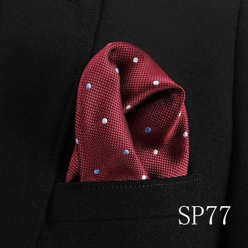 Vangise Mens Pocket Squares Dot Pattern Blue Handkerchief Fashion Hanky For Men Business Suit Accessories 22cm*22cmX240921