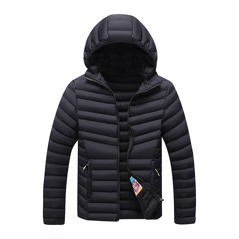 2023 New Autumn Winter Men Warm Waterproof Parkas Jacket Coat Mens Solid Casual Windproof Outwear Detachable Hat Jackets Male