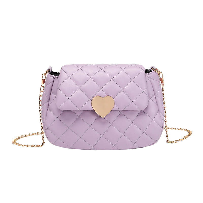 Heart embroidered purse 2024 ladies womens Crossbody bag casual versatile phone bag diamond grid shoulder bags for women men CSD2409212
