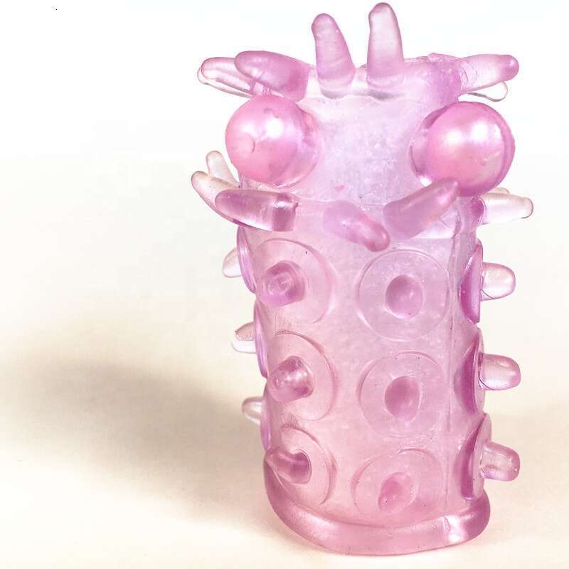 best selling huge extra long silicone transparent adult toys female toys g point finger set jumping head cover set