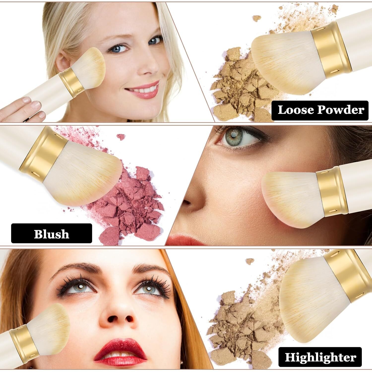 retractable spray gun kabuki brush suitable for all facial makeup and liquid foundation suitable for liquid face cream and foundation makeup aluminum 