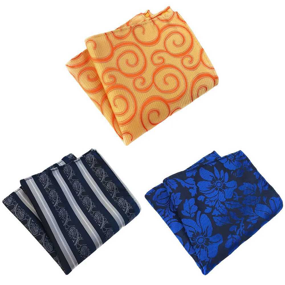 3 Packs Mens Classic Colorful Floral Pocket Square Handkerchief Wedding Hanky BWTHZ0363X240921