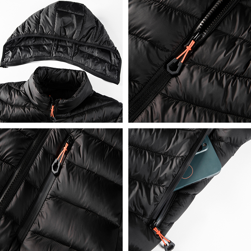 2023 Men Autumn Winter Hooded Warm Waterproof Jacket Coat Mens Fashion Casual Brand Windproof Outwear Parkas Jackets Male