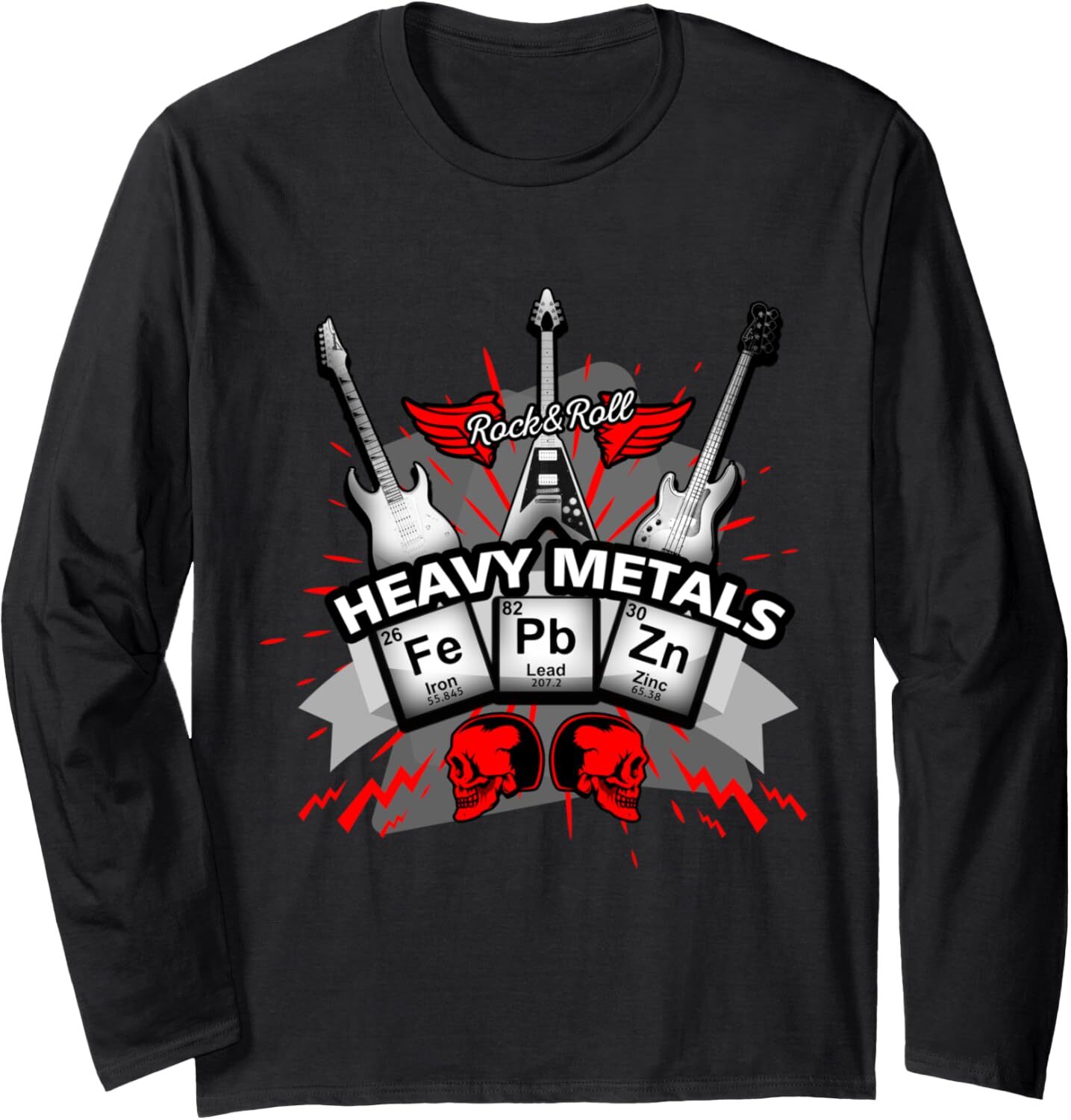 Long Sleeve Shirts for Men sweatshirt Chemical Heavy Metals Formula. Birthday Friend Gift Long Sleeve Tee Streetwear Casual tops clothes