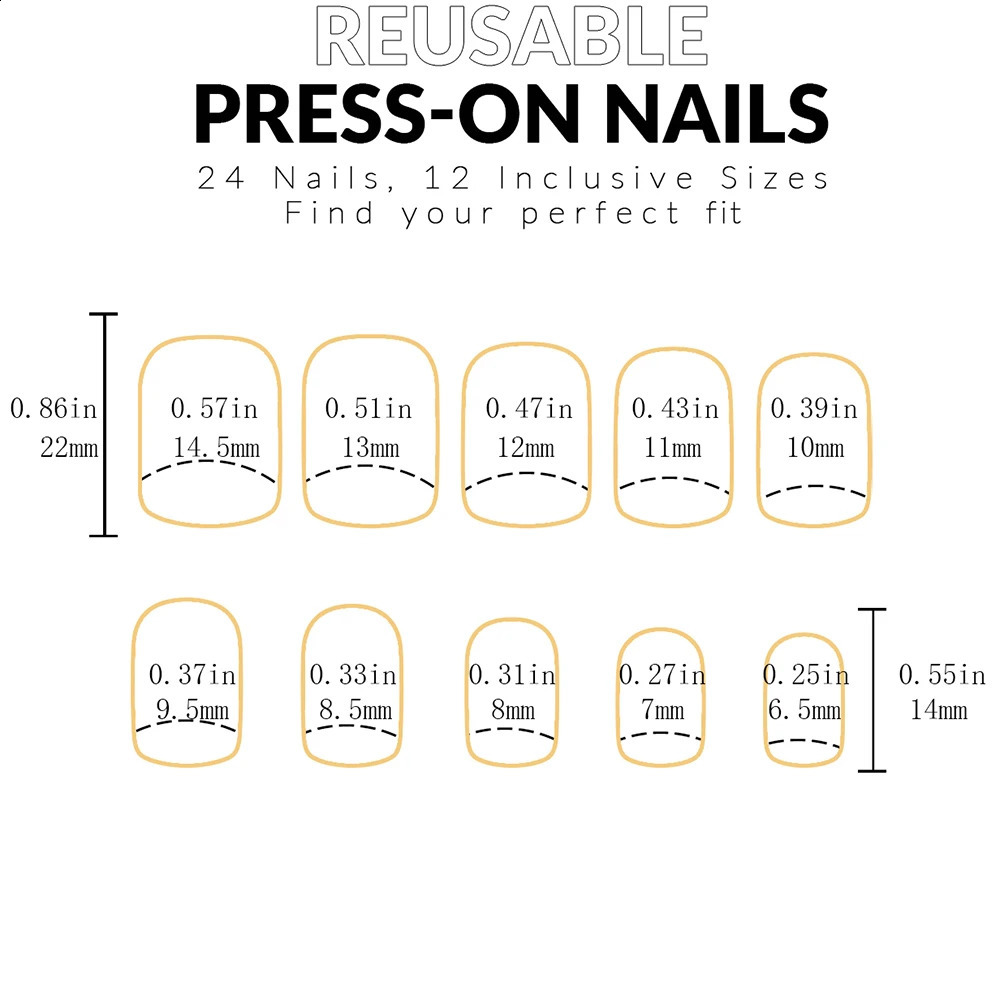 24pcs press on nails short square Wine red press on nails Solid color sweet french tip press on nails cute nail 240914