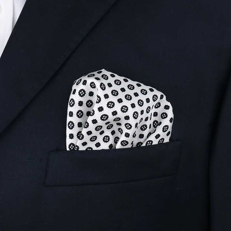 Tailor Smith Pure Natural Silk Printed Designer Hanky Pocket Square New Fashion Style Handkerchief Luxury Mens Formal NeckwearX240921
