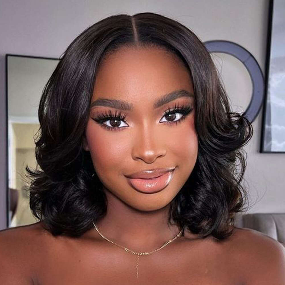 Mureen 250% Density Body Wave Wear And Glueless Bob For Women Ready To Go Wigs 4x4 Lace Closure Wig Human Hair