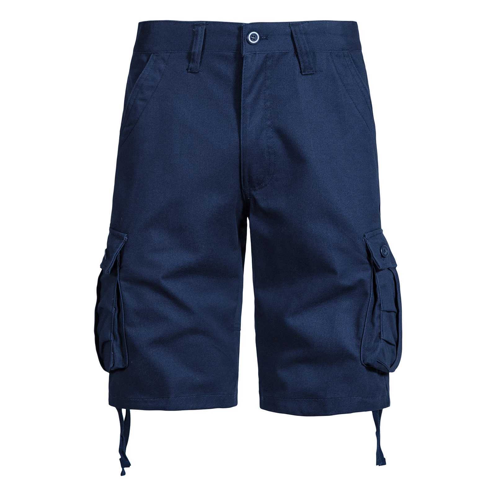 Cotton Cargo Shorts Men Summer Knee Pants Utility Outdoor Hiking Tactical Multi-pocket Breeches Y2K Sports ShortsX240921