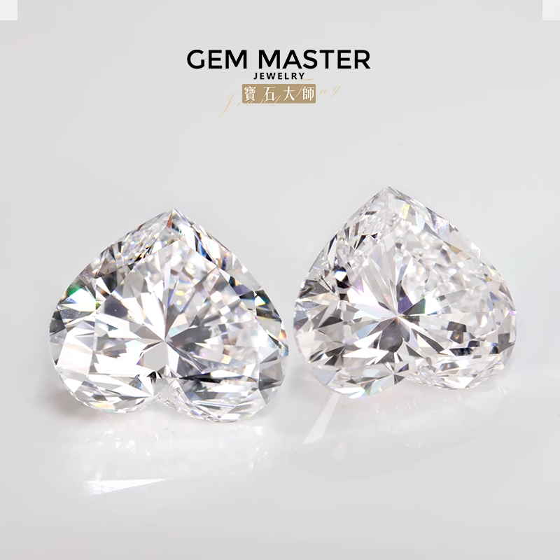 Heart Lab Grown Diamond D E F Color VVS 3EX Loose Diamond CVD HPHT 1ct 2ct 5ct Lab Diamond IGI GIA Certified VS VVS Diamond