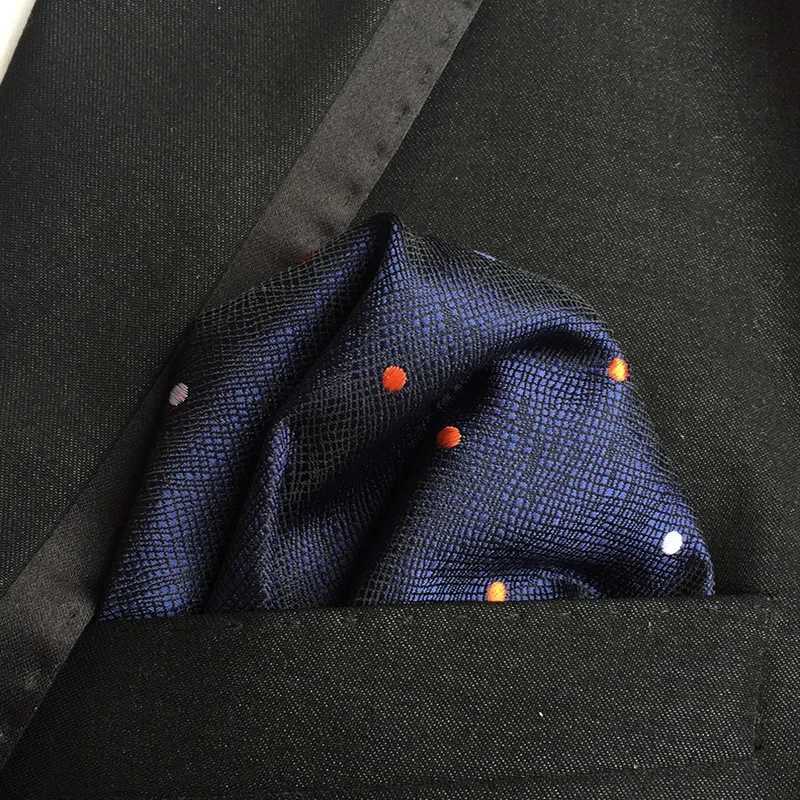 18 Style Paisley Polka Dot Mens Handkerchiefs Style Classic Polyester Pocket Towel Hanky Formal Business Suits Chest Towel GiftsX240921