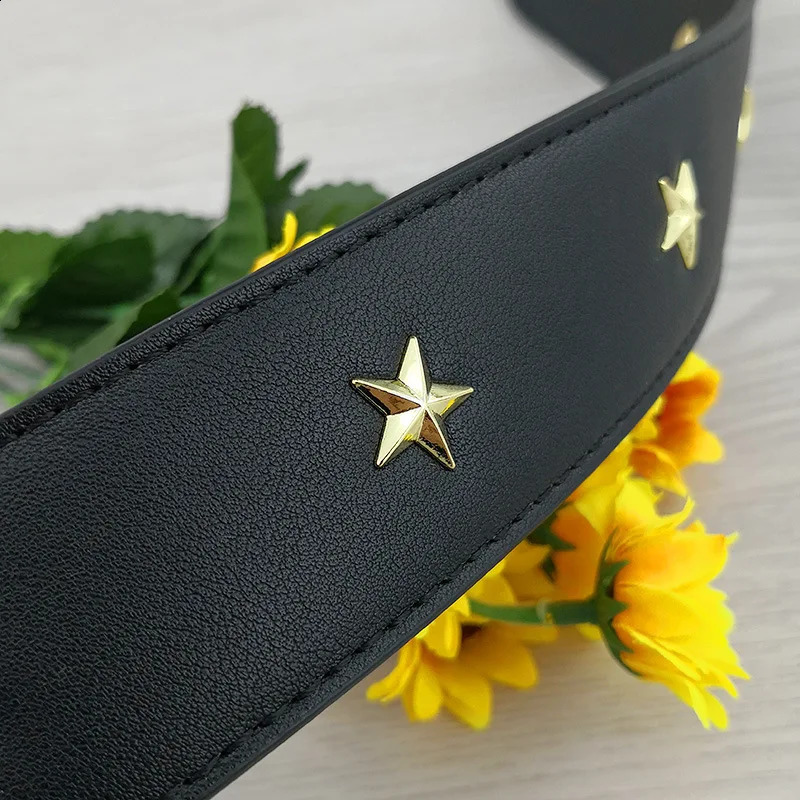 PU 64cm Shoulder with Fashion Star Replacement Handbag Belt Womens Colorful Leather Bag Accessories Handle 240914