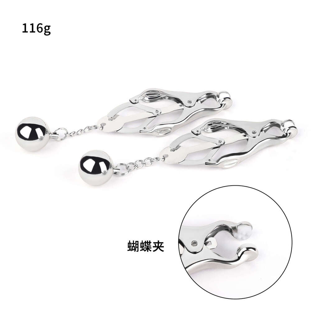 Cross border New SM Sex Toys Metal Gravity Ball Milk Clip Weight Pendant Milk Clip SM Adult Products Wholesale