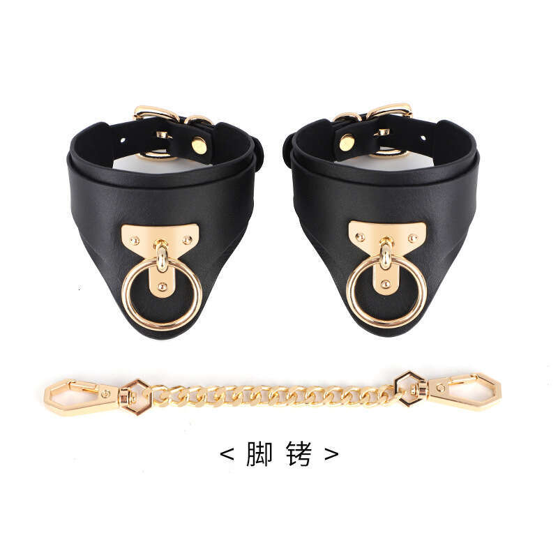 High end SM props, cowhide restraints, handcuffs, black and red genuine leather, erotic handcuffs, foot cuffs, sex training, adult products