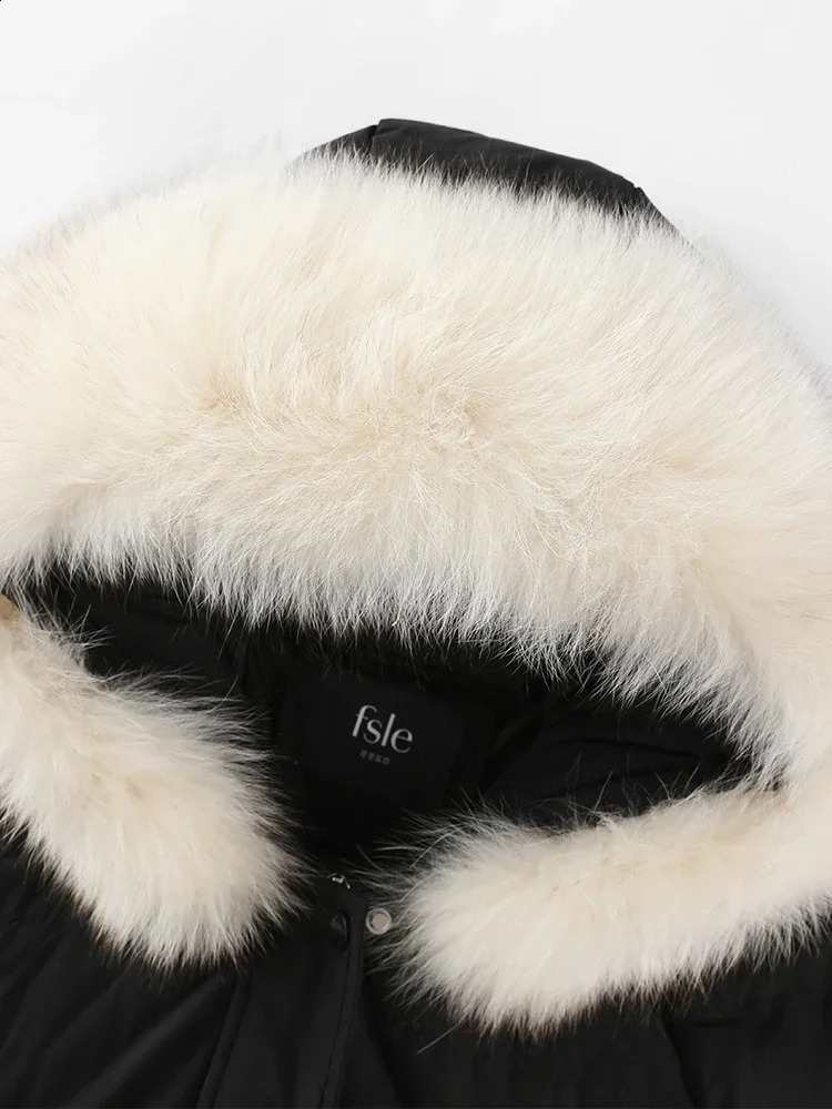 FSLE 151g-189g filling capacity 90% white duck down womens down jacket winter solid thick casual womens down jacket 240913