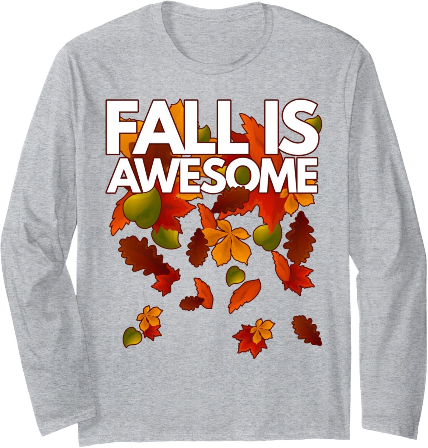 Long Sleeve Shirts for Men sweatshirt Fall Is Awesome Autumn Seasonal Birthday Gift Long Sleeve Tee Streetwear Casual tops clothes