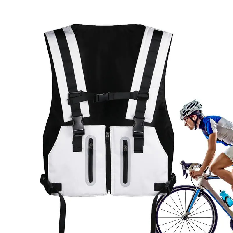 Running moisturizing vest reflective sports bag chest packaging breathable trail running water backpack 240911