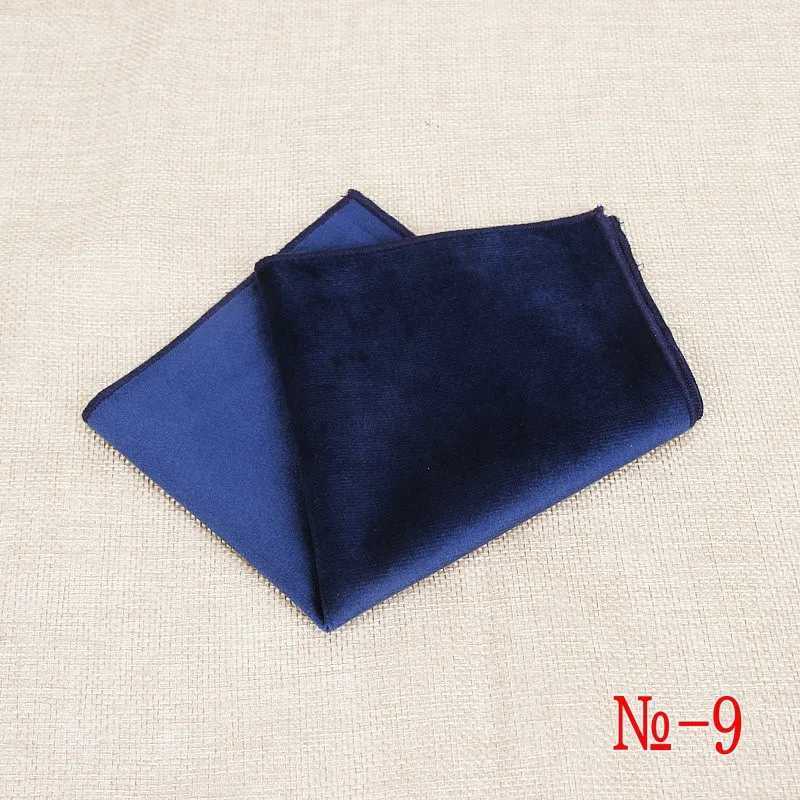 New Fashion Pocket Square Green Red Navy Solid Handkerchief 23*23cm Conduory Vintage Hanky Suits Mens Wedding Pocket HankiesX240921