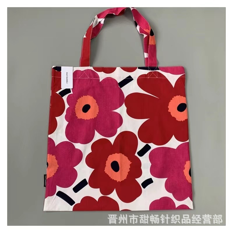 2025NEW New Women s Finnish Single Shoulder trend Thin Cotton Canvas Handbag Large Capacity Art Nordic Designer Bag Free Shipping