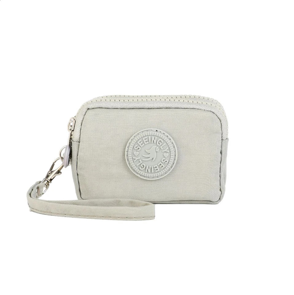 Women Three Layer Wallets Nylon Coin Purse Korean Large Capacity Portable Oxford Cloth Wallet Waterproof 240919