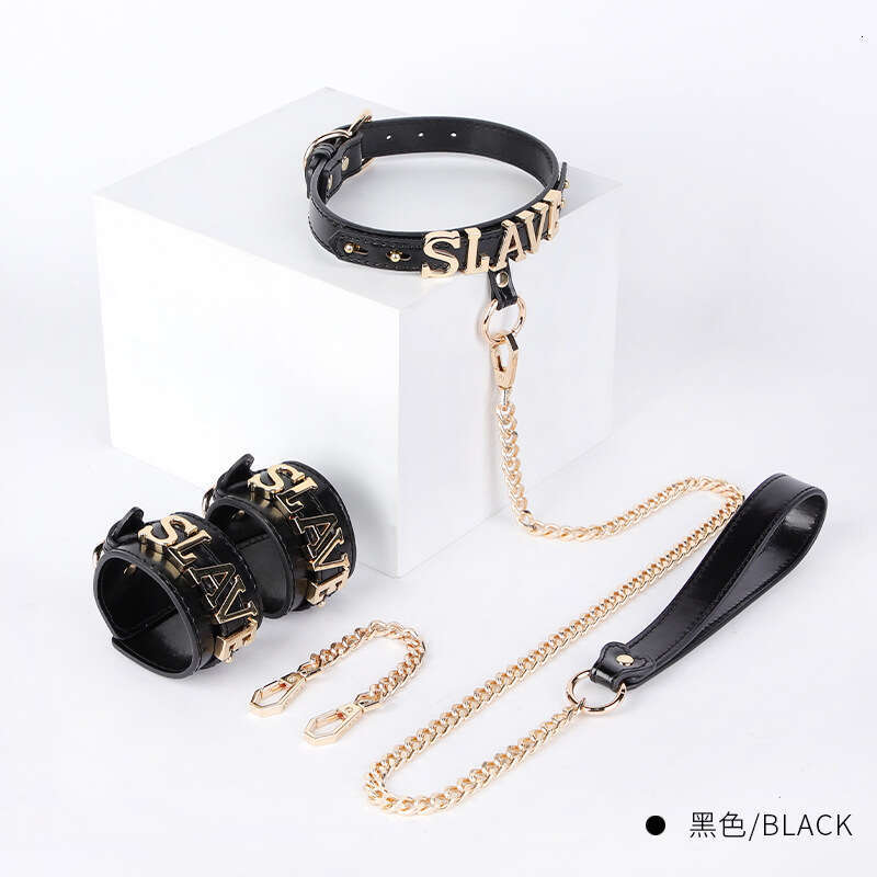 SM sex toy female slave training restraint set slave handcuffs sex collar traction alternative adult products