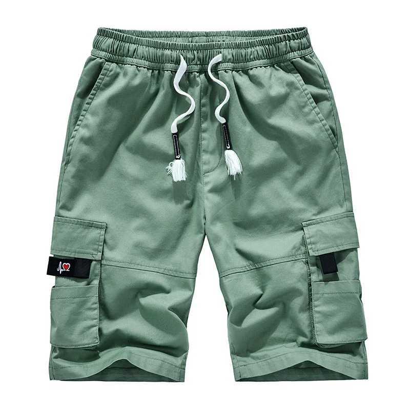 2023 Mens Cargo Shorts Combat Plus Big Size Capris 8XL 5XL 6XL 7XL Man Long Army Green Baggy Short Male Army Green Dark GreenX240921