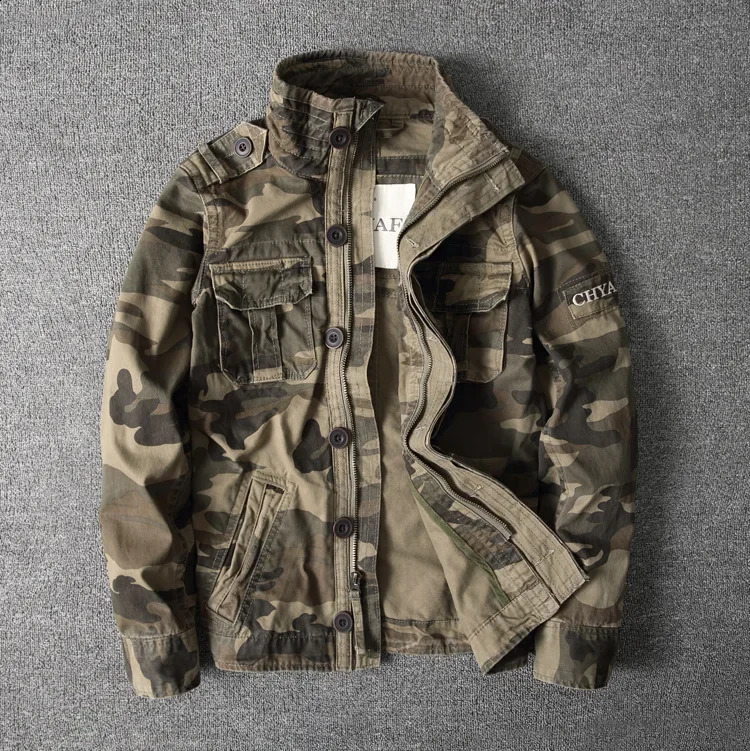 Autumn Winter Mens Camo Jacket Sportswear Thick Jacket Khaki Men Military Camouflage Coat Male Outdoor Work Cargo Jacket Male 240920