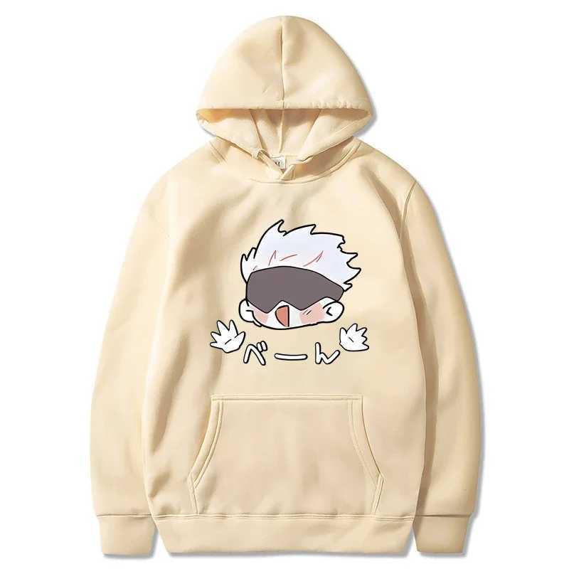 Jujutsu Kaisen printed autumn mens/womens hoodie long casual oversized floral sweatshirt fashionable top unisex clothing W240921