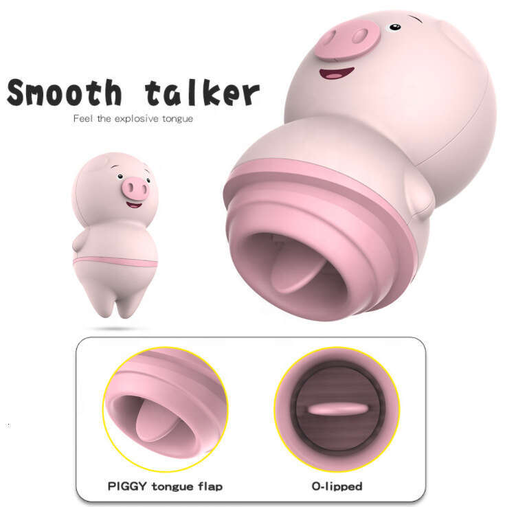 Rechargeable Waterproof Pig Tongue Licking Silicone