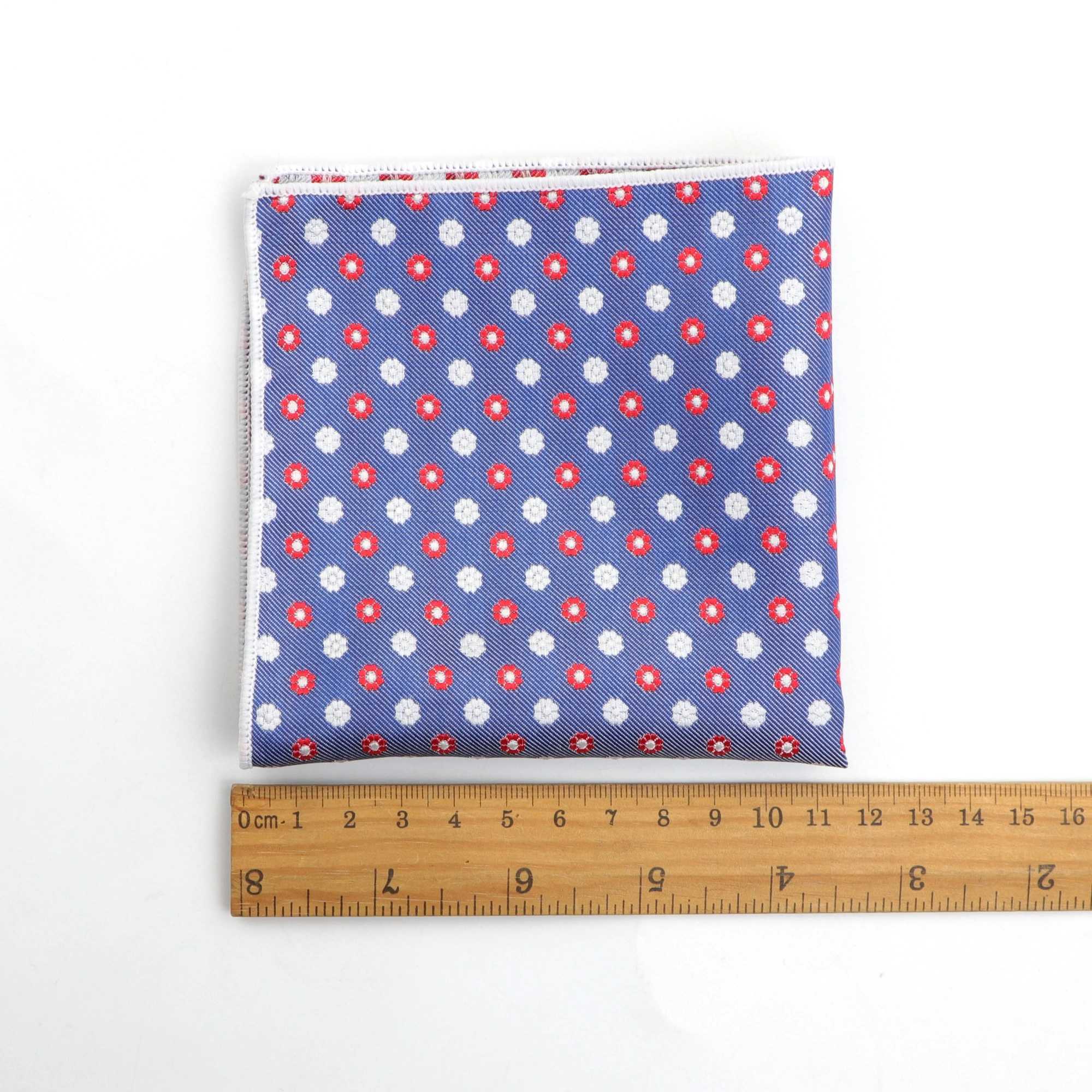 Mens Handkerchief Polka Dot Striped Woven Printing Pocket Square Hankies Business Casual Polyester Hanky NO.1-26X240921