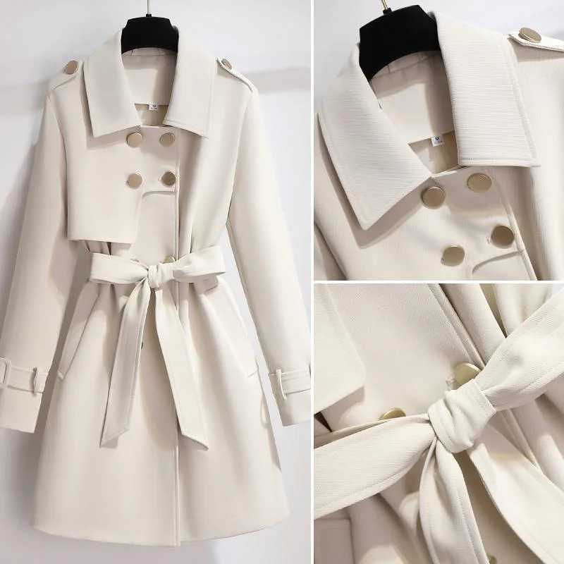 Spring Autumn Trench Coat Women 2024 New Korean Fashion Loose Long Casual Windbreaker Female Coat Outerwear Overcoat TopsX240921