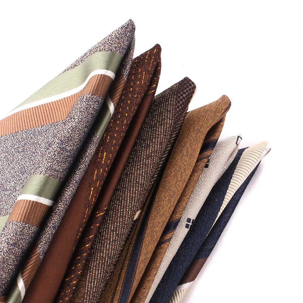 Multi colored pocket square set suitable for men women mens jacquard flower handkerchief wedding square handkerchief W240921