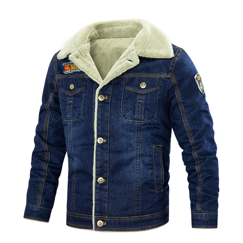 7Xl-M Winter Wool Thick Thermal Jacket Coat Multi Pocket Denim Clothing Men's Outdoor Jackets