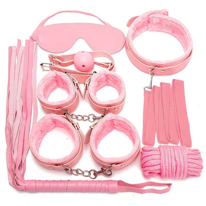 Fun Plush SM Set Adult Products Couple Training Cuff Binding and Binding 7-piece Set of Alternative Sex Toys