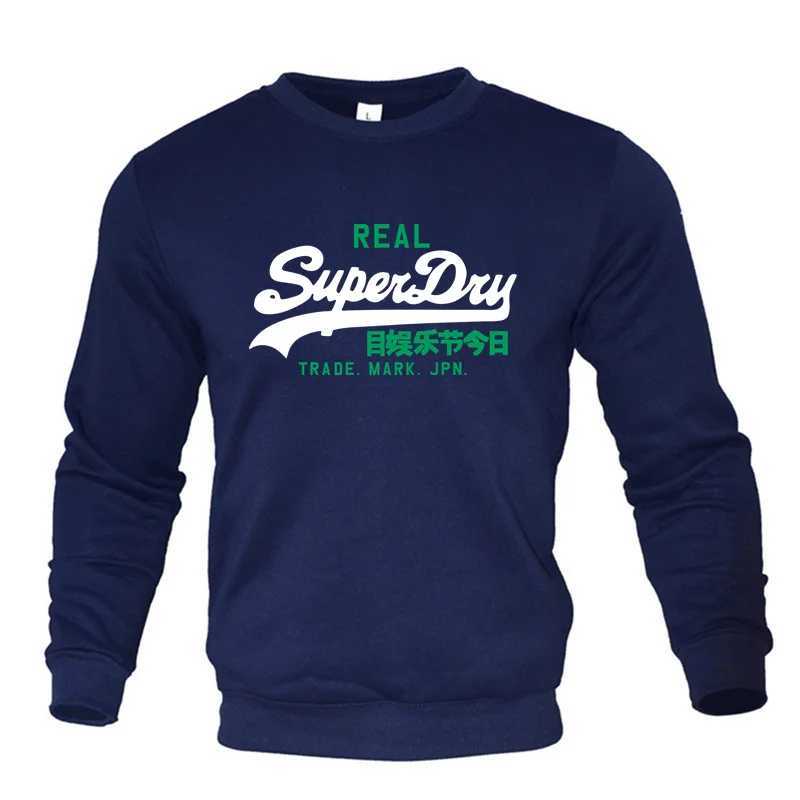 Spring and Autumn Clothing O-neck Lanhua Long sleeved Sportswear Mens Fashion Casual Top Mens Sportswear W240921