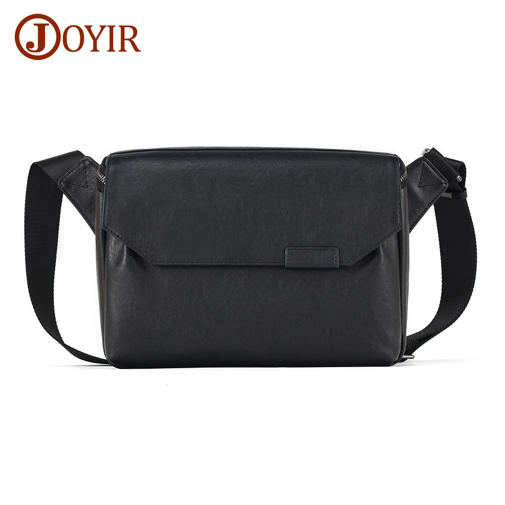 JOYIR Genuine Leather Men's Messenger Large Capacity Shoulder Crossbody For Male Trendy Casual Sg Bag Satchel Bags
