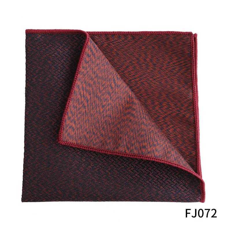 Pocket Square Silk Jacquard Woven Red Orange Handkerchief Fashion Men Suit Pocket Hanly Wedding Business Party Suit Set HandkerX240921