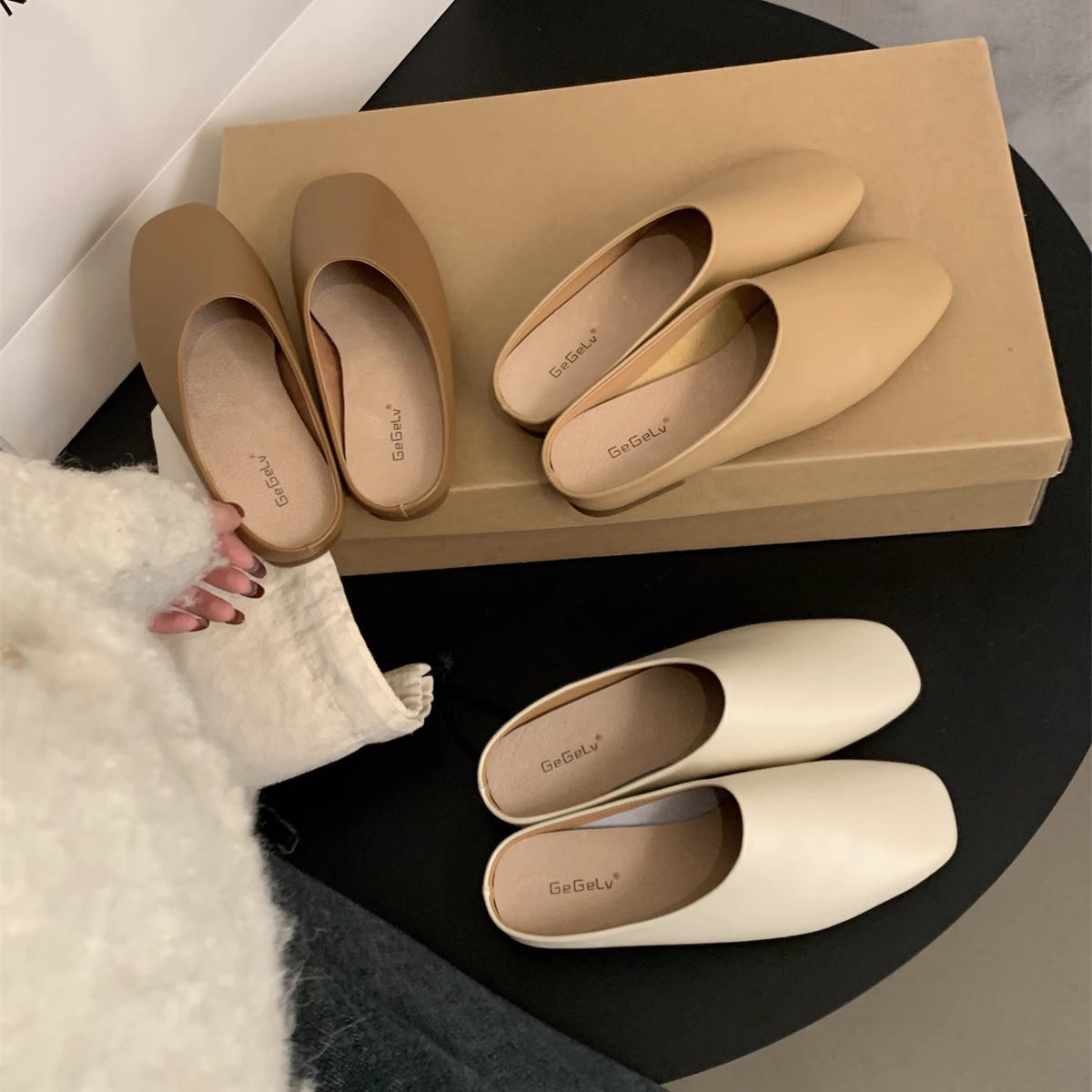 Women's Casual Shoes: Trendy Slip-On Flats Soft Sole Comfort | Apricot, Beige, Brown 9af4