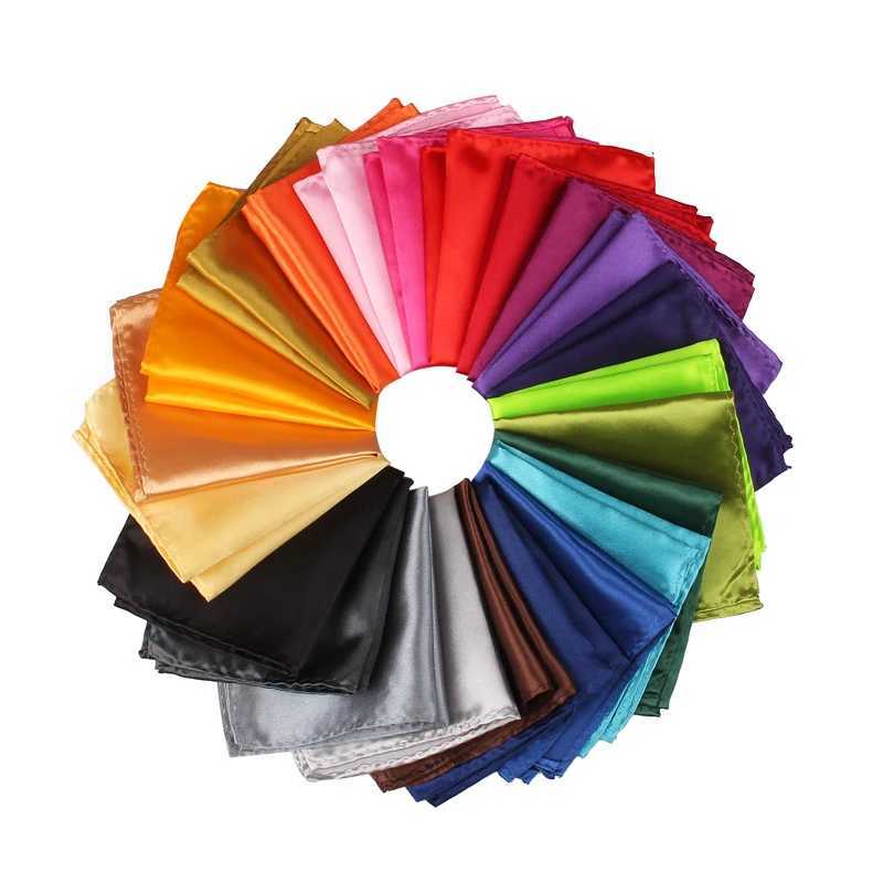 Satin mens handle candy colored mens set pocket square business chest towel Hanji set napkins solid color Hanji W241213