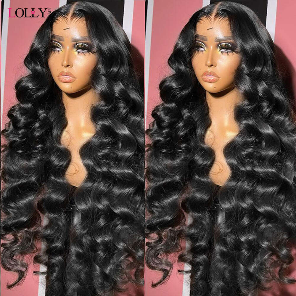 Glueless 30in Loose 13x4 5x5 Lace Front Human Hair Wigs Deep Wave Frontal Wig