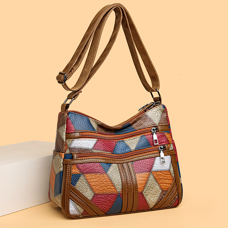 New Crossbody for Women Large Capacity Handbag Purse Solid Color Shoulder Bags Female Casual Travel Vintage Hobos Bag