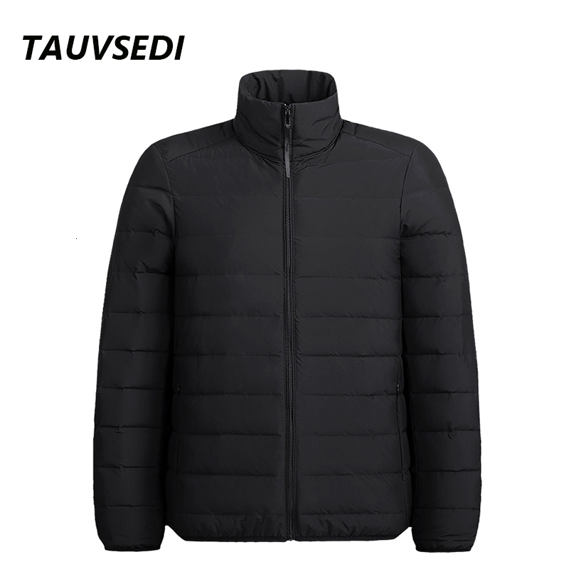 2023 New Winter Men Stand Collar Mens Lightweight Slim Solid Coat Fashion Casual High Quality Duck Down Jacket Male