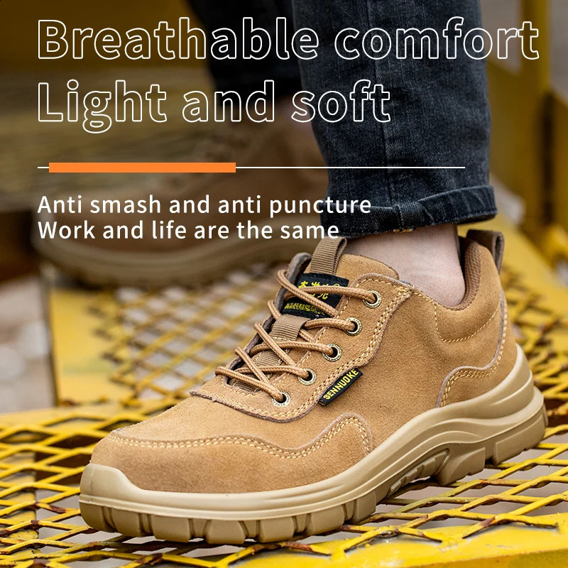 Safety worker lightweight work shoes no transportation industrial safety protection 241030