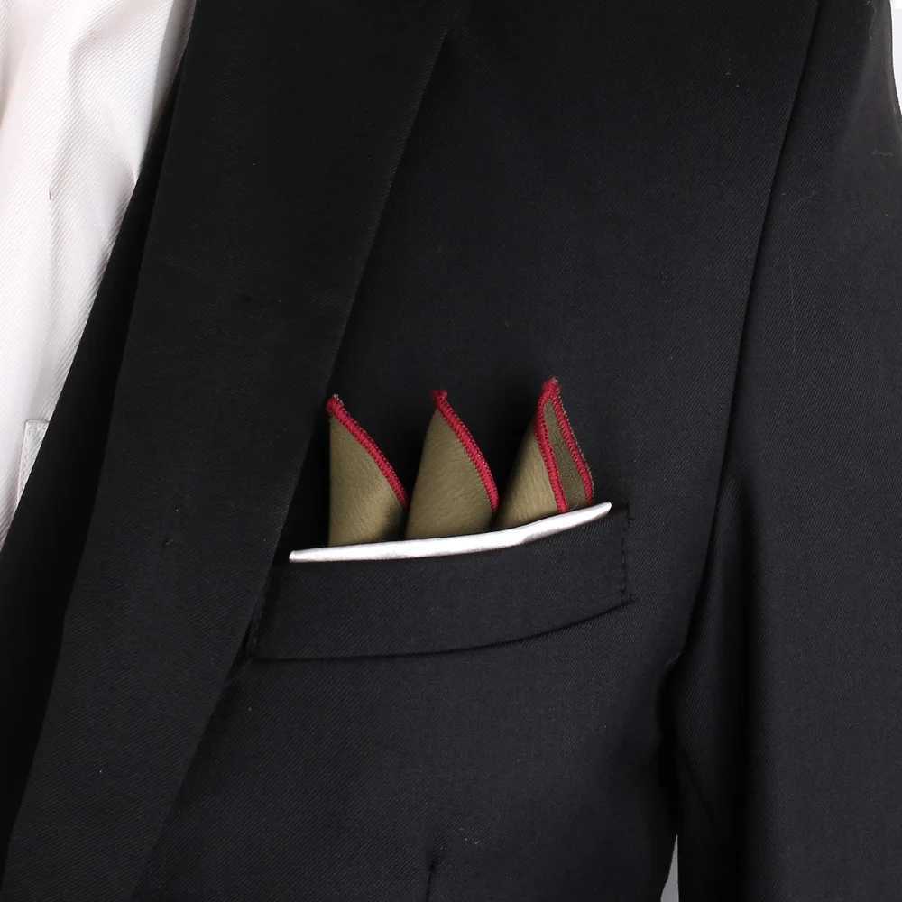 Satin solid pocket square suitable for women multi-color Kerchief mens handle wedding square handle W240921