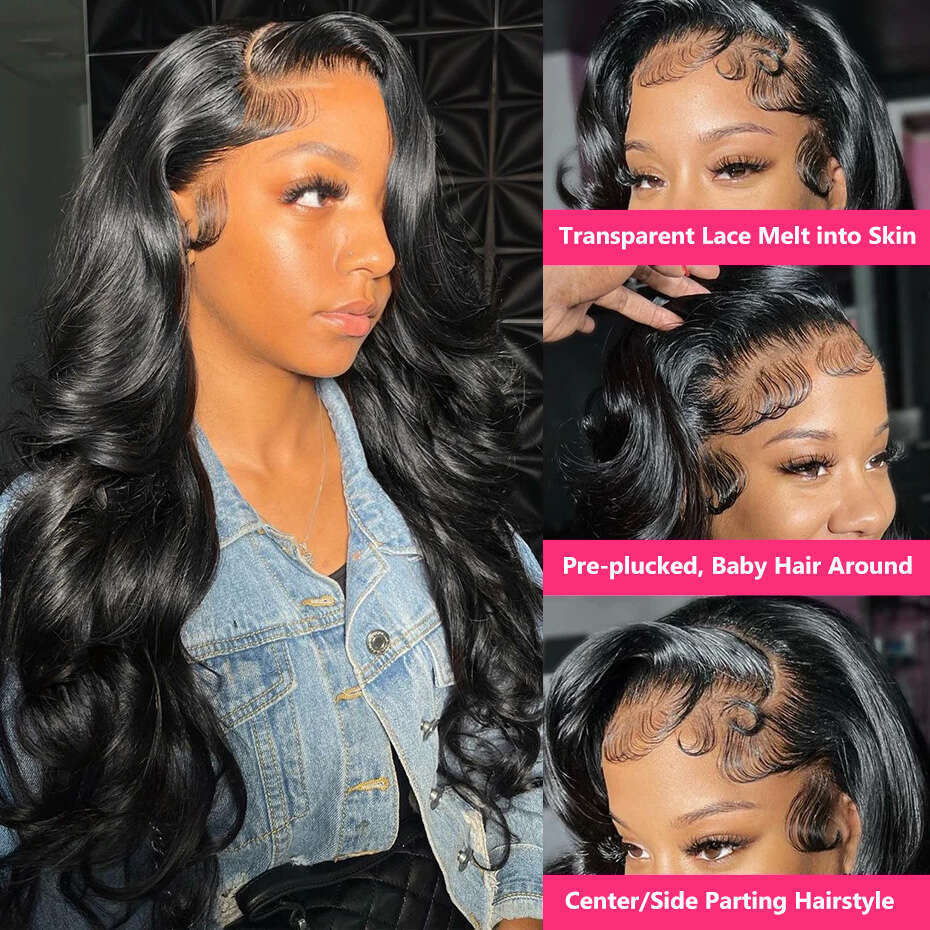 Body Wave 360 Frontal Ponytail Transparent 13x6 Lace Front Human Hair Wigs for Women Brazilian Wig on Sale Gabrielle