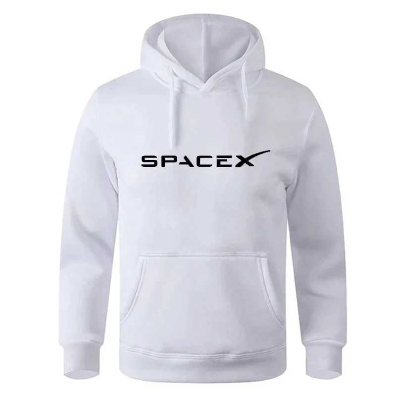 Space X Space Travel Printed Mens and Womens Wool Sports Hoodies Obuz Cotton Hoodies Mens Hip Hop Sweaters Fashion Street Clothi W240921