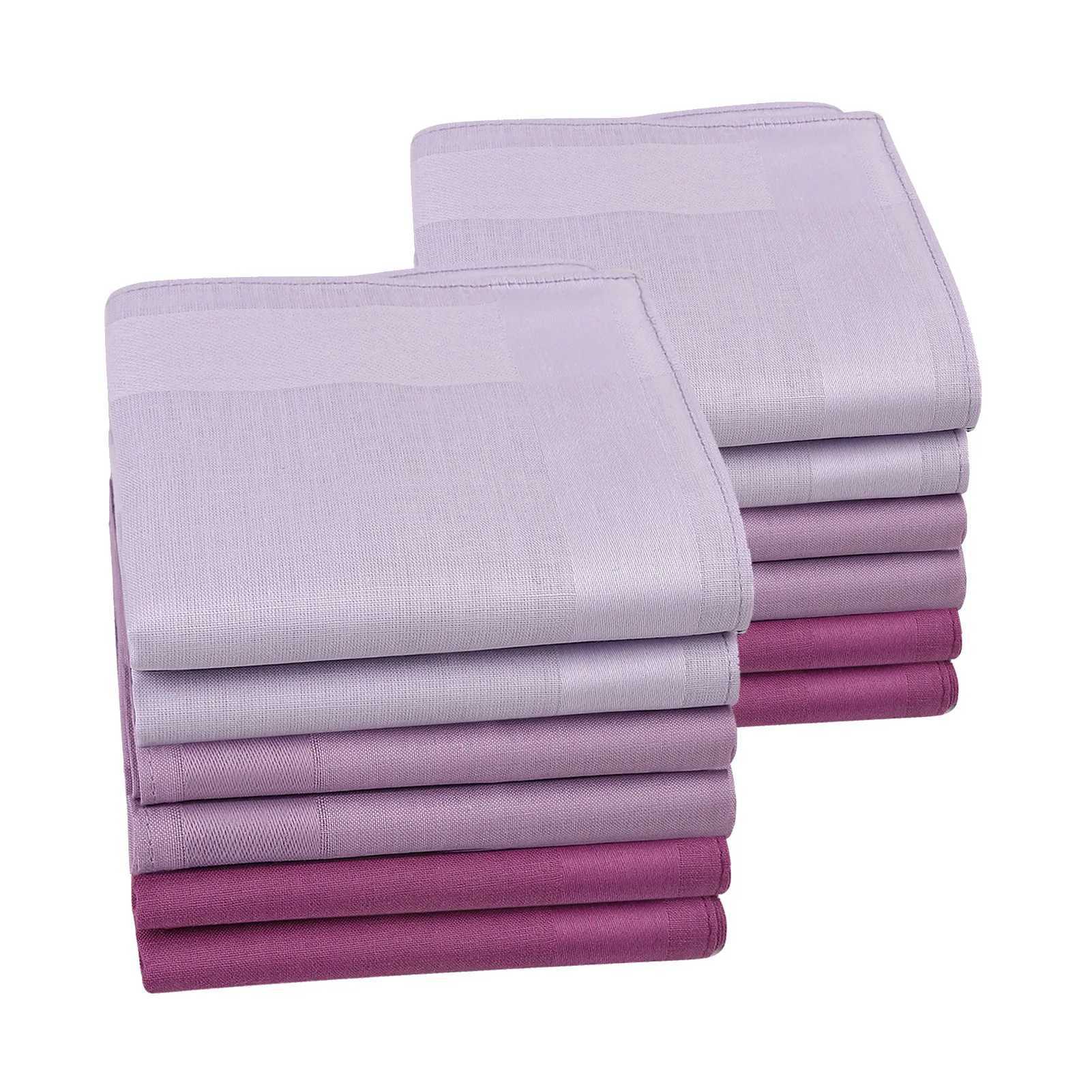6/12 fashionable square mens handles classic solid color pocket cotton towels used for New Year gifts weddings and parties W240921