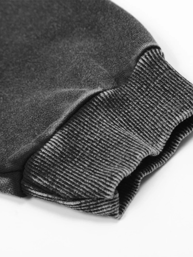 Fashionable mens cut and washable hoodie street loose zipper cardigan autumn fashion long sleeved sports shirt 240911