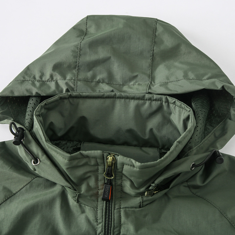 2023 Spring And Autumn Jacket Hooded Quick Dry Breathable Waterproof Charge Coat Outdoor Sports High Quality Men's Jackets