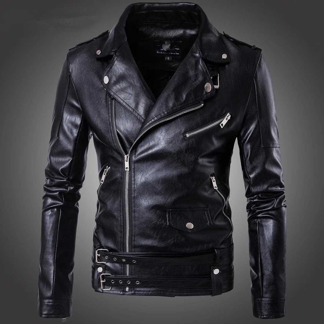Motorcycle leather suede coat mens leather jacket ultra-thin suitable for motorcycle jacket zipper casual jacket in spring autumn and winter W240918