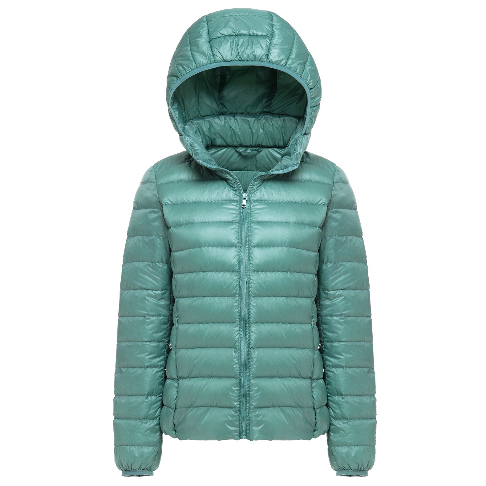 Autumn Winter Women Ultralight Thin Jacket 90% White Duck Down Hooded Jackets Warm Coat Parka Female Portable Outwear